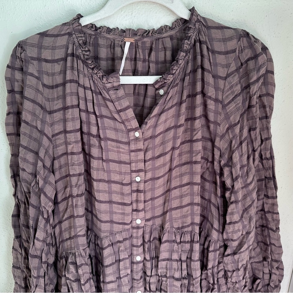 Free People Eddie plaid shirt dress - Picture 3 of 8